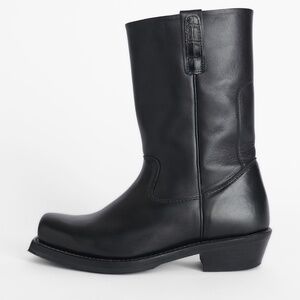 OUR LEGACY Flat Toe Leather Boot